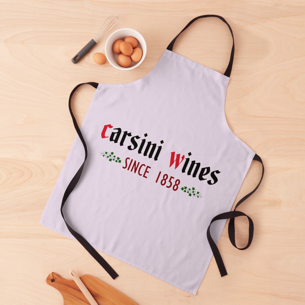 carsini wines apron